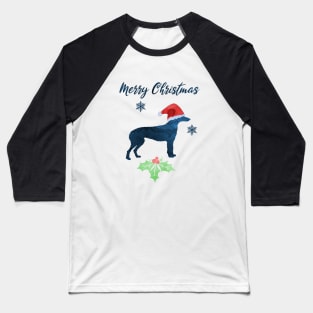 Christmas Scottish Deerhound Baseball T-Shirt